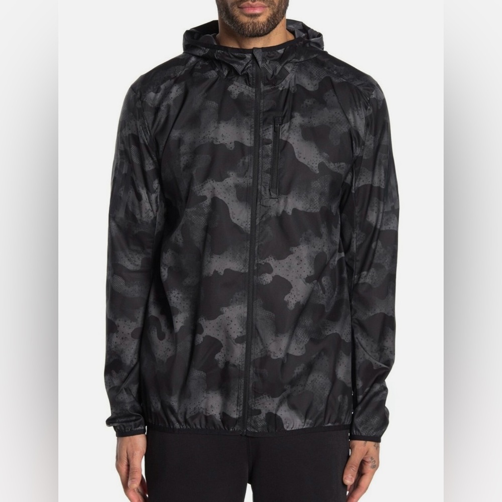 Adidas Black and Gray Performance Jacket (Running)